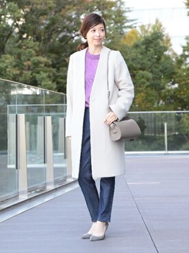Demi-Luxe BEAMSさん（レディース・160cm）の秋コーディネート