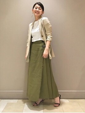 Demi-Luxe BEAMSさん（レディース・164cm）の春コーディネート