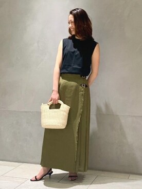 Demi-Luxe BEAMSさん（レディース・159cm）の春コーディネート