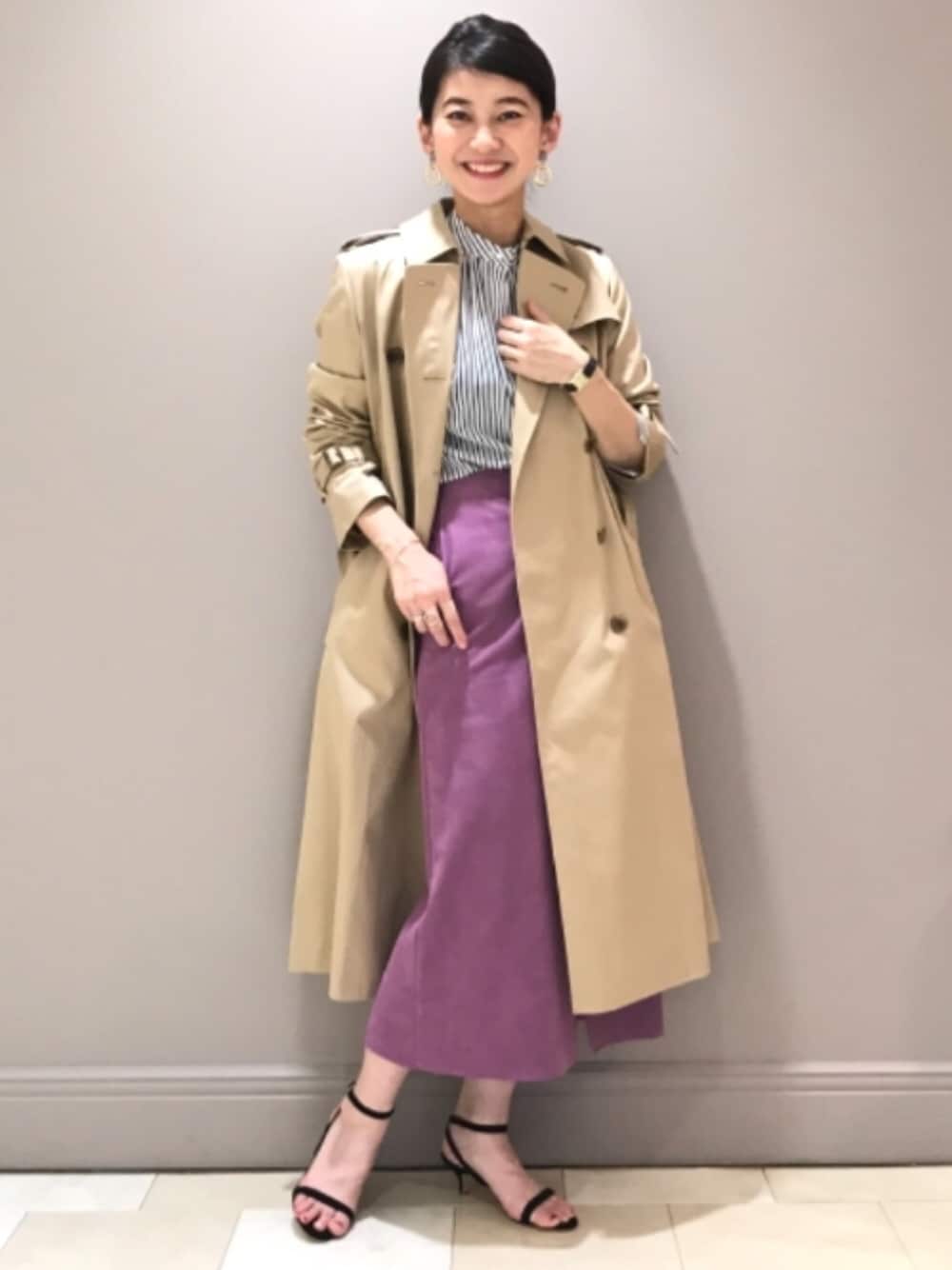 Demi-Luxe BEAMS　セットインスリーブトレンチコート　XS Demi-Luxe BEAMS / セットインスリーブ トレンチコートを使った