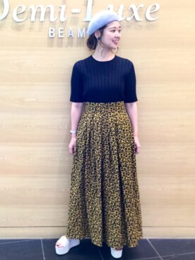 Demi Luxe Beams デミルクス ビームス の Demi Luxe Beams フラワープリント ロングスカート スカート Wear Demi Luxe Beams デミルクス ビームス の Demi Luxe Beams フラワープリント ロングスカート スカート Wear