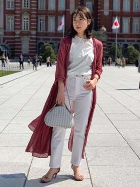 「upper hights」｜「アイテム（ワンピース/ドレス）」を使った、Demi-Luxe BEAMSさん（レディース・155cm）の春コーディネート