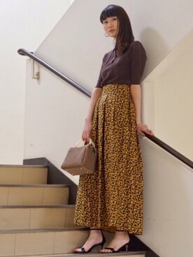 Demi Luxe Beams デミルクス ビームス の Demi Luxe Beams フラワープリント ロングスカート スカート Wear Demi Luxe Beams デミルクス ビームス の Demi Luxe Beams フラワープリント ロングスカート スカート Wear