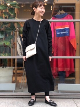 Demi Luxe Beams デミルクス ビームス の Demi Luxe Beams 天竺ロングスリーブ ワンピース ワンピース Wear