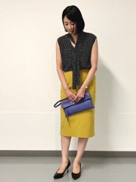 Demi-Luxe BEAMSさん（レディース・160cm）の春コーディネート