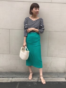 Demi-Luxe BEAMSさん（レディース・159cm）の夏コーディネート
