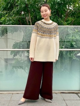 Demi-Luxe BEAMSさん（レディース・157cm）の秋コーディネート