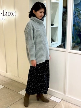 Demi-Luxe BEAMS - Demi-Luxe BEAMS♡ 畦 ビッグチュニックニット Demi-Luxe BEAMS / 畦 ビッグチュニックを使った人気