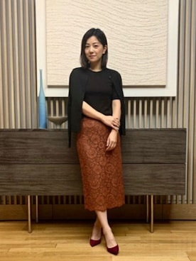 「JOHN SMEDLEY」｜Demi-Luxe BEAMSさん（レディース・159cm）の秋コーディネート