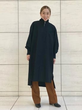 「EFFE BEAMS（エッフェビームス）のアイテム（パンツ）」を使った、Demi-Luxe BEAMSさん（レディース・150cm）の冬コーディネート