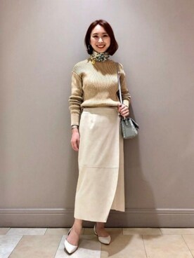 Demi-Luxe BEAMSさん（レディース・161cm）の冬コーディネート