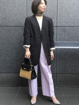 「letroyes」｜Demi-Luxe BEAMSさん（レディース・156cm）の冬コーディネート