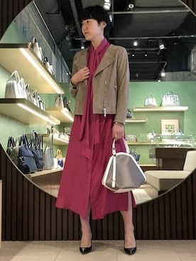 「TOFF&LOADSTONE」｜Demi-Luxe BEAMSさん（レディース・170cm）の春コーディネート