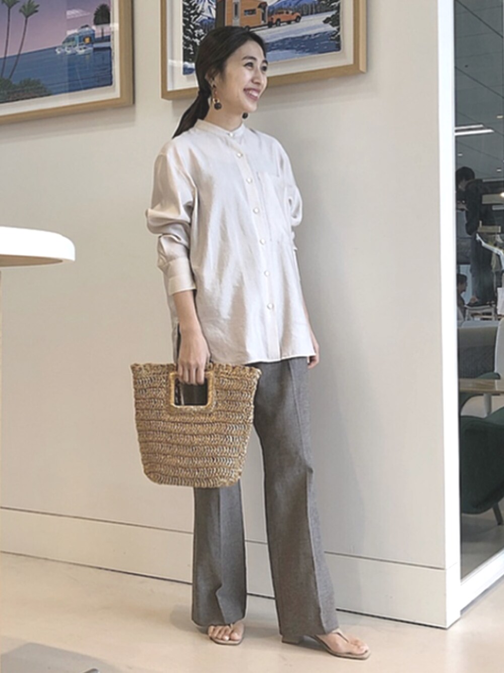 デミルクスビームス　ボイルオーガンジーシャツ【極美品】BEAMS　ボイル 64111046287_C_1.jpg