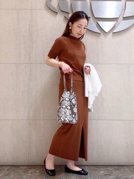 Demi-Luxe BEAMSさん（レディース・158cm）の春コーディネート