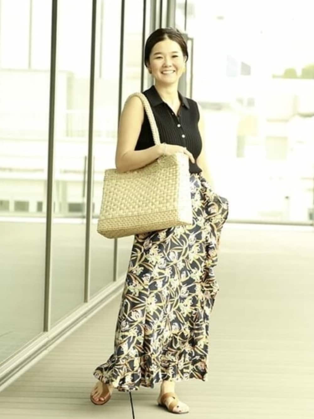 マリハスカート　春の夕日のスカート MARIHA(マリハ)｜月影のスカート （PRINT）/Climbing Roses
