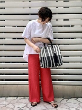 「diminutivo」｜Demi-Luxe BEAMSさん（レディース・157cm）の夏コーディネート