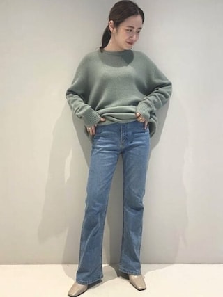 SERGE de bleu DODO JEAN フレアデニムパンツ　ストレッチ SERGE de bleu DODO JEAN フレアデニムパンツ ストレッチ