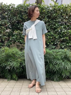 Demi Luxe Beams コットン天竺 ワンピースを使った人気ファッションコーディネート Wear