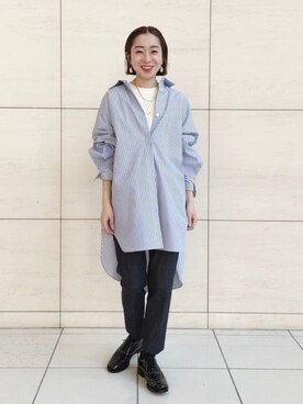 「EFFE BEAMS（エッフェビームス）のアイテム（パンツ）」を使った、Demi-Luxe BEAMSさん（レディース・150cm）の春コーディネート