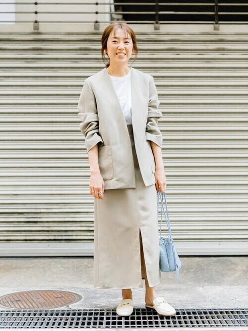 Demi-Luxe BEAMS(BEAMS WOMEN)｜Demi-Luxe BEAMSのノーカラー ...