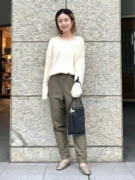 Demi-Luxe BEAMSさん（レディース・159cm）の秋コーディネート