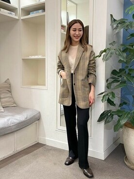 Demi-Luxe BEAMSさん（レディース・159cm）の秋コーディネート