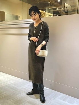 Demi-Luxe BEAMSさん（レディース・161cm）の秋コーディネート
