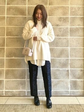 Demi-Luxe BEAMSさん（レディース・159cm）の冬コーディネート