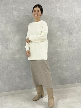 Demi-Luxe BEAMSさん（レディース・162cm）の冬コーディネート