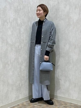 「春先取りコーデ」｜「アイテム（ワンピース/ドレス）」を使った、Demi-Luxe BEAMSさん（レディース・162cm）の冬コーディネート