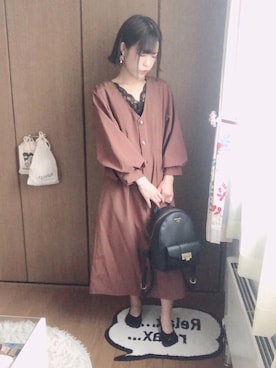 「北海道」｜「しまむら（シマムラ）のアイテム」を使った、𝚒𝚝𝚘𝚔𝚒𝚌𝚑𝚒さん（レディース・154cm）の秋コーディネート