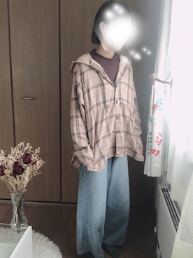 「北海道」｜「しまむら（シマムラ）のアイテム」を使った、𝚒𝚝𝚘𝚔𝚒𝚌𝚑𝚒さん（レディース・154cm）の秋コーディネート