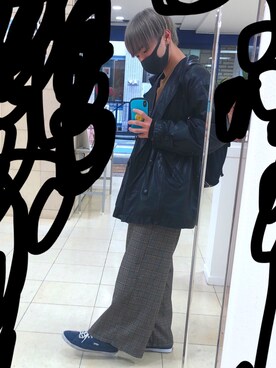 「#古着」｜Cielさん（メンズ・170cm）の冬コーディネート