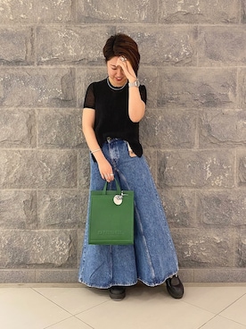 「アイテム（キーケース/キーアクセサリー、シルバー系）」を使った、ＲＩＮさん（レディース・167cm）の夏コーディネート