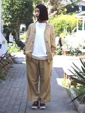 きのこさんさん（レディース・159cm）の春コーディネート