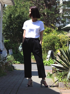 「C.E.L.STORE（セルストア）のアイテム（パンツ）」を使った、きのこさんさん（レディース・159cm）の春コーディネート