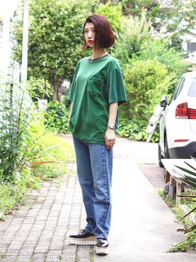 「STELLA McCARTNEY（ステラマッカートニー）のアイテム」を使った、きのこさんさん（レディース・159cm）の夏コーディネート