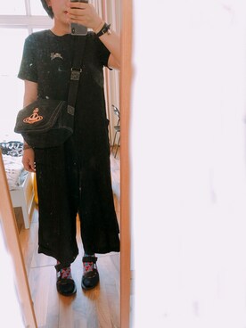 「Alexander McQueen（アレキサンダーマックイーン）のアイテム（アクセサリー）」を使った、阿moさん（レディース・165cm）の夏コーディネート