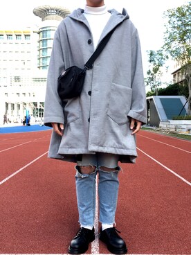 「5（ファイブ）のアイテム（ジャケット/アウター）」を使った、진일상さん（メンズ・175cm）の冬コーディネート