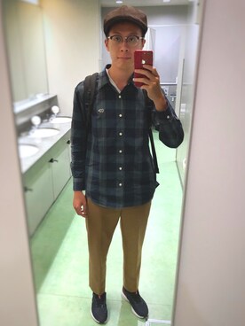 「SCYE BASICS（サイベーシックス）のアイテム（トップス）」を使った、Jack Choさん（メンズ・182cm）の秋コーディネート
