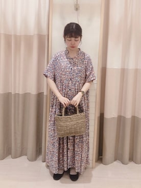 「ペイント」｜「アイテム（ワンピース/ドレス）」を使った、moeさん（レディース・152cm）の春コーディネート