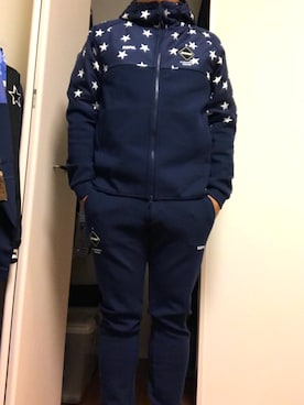 「uniform experiment」｜「アイテム（ジャージ）」を使った、ひろぴーさん（メンズ・175cm）の秋コーディネート
