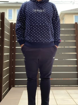 「F.C.R.B.（エフシーアールビー）のアイテム（パンツ）」を使った、ひろぴーさん（メンズ・175cm）の秋コーディネート
