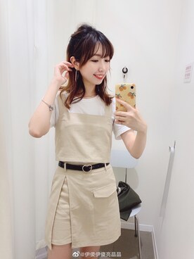 「へザー」｜「アイテム（その他トップス）」を使った、yisaさん（レディース・160cm）の夏コーディネート