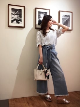 「ICE WATCH（アイスウォッチ）のアイテム」を使った、mikkyさん（レディース・160cm）の春コーディネート
