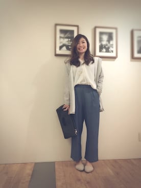 「スキッパーシャツ」｜mikkyさん（レディース・160cm）の春コーディネート