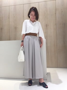 「都会的」｜Narumi Hagitaさん（レディース・170cm）の夏コーディネート