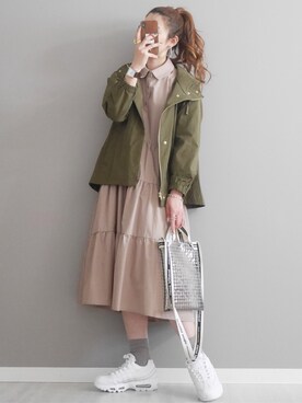 ワンピース ベージュ系 を使った人気ファッションコーディネート Wear