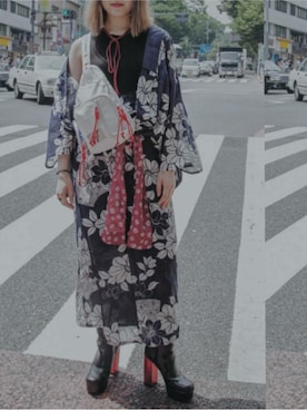 「文化服装学院」｜ℳoekaさん（レディース・163cm）の秋コーディネート
